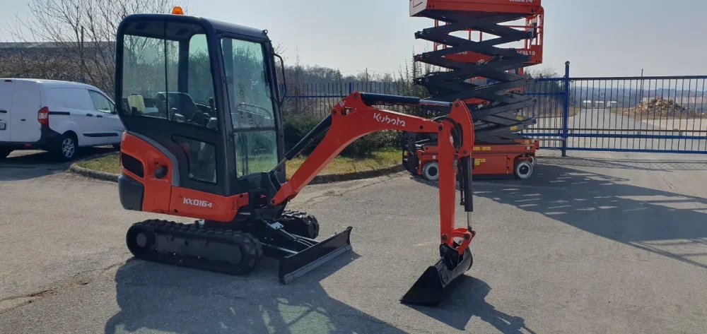 Kubota KX 016-4 gumihevederes forgókotrógép