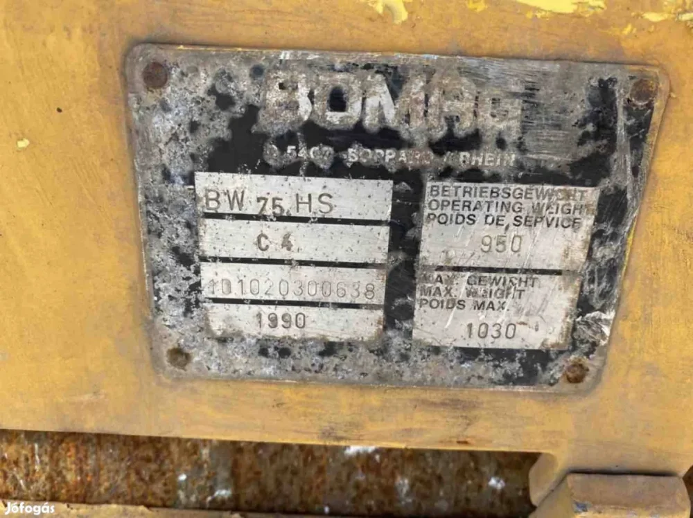 BOMAG BW 75 HS henger - Image 3